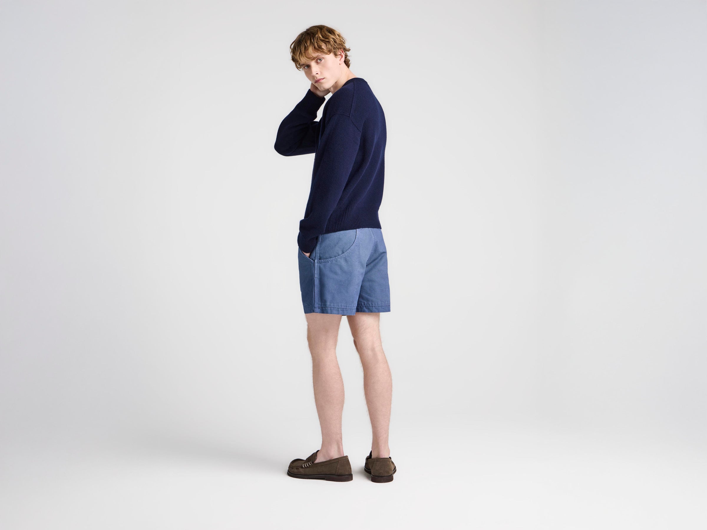 MENS HIKING SHORTS IN STEEL BLUE