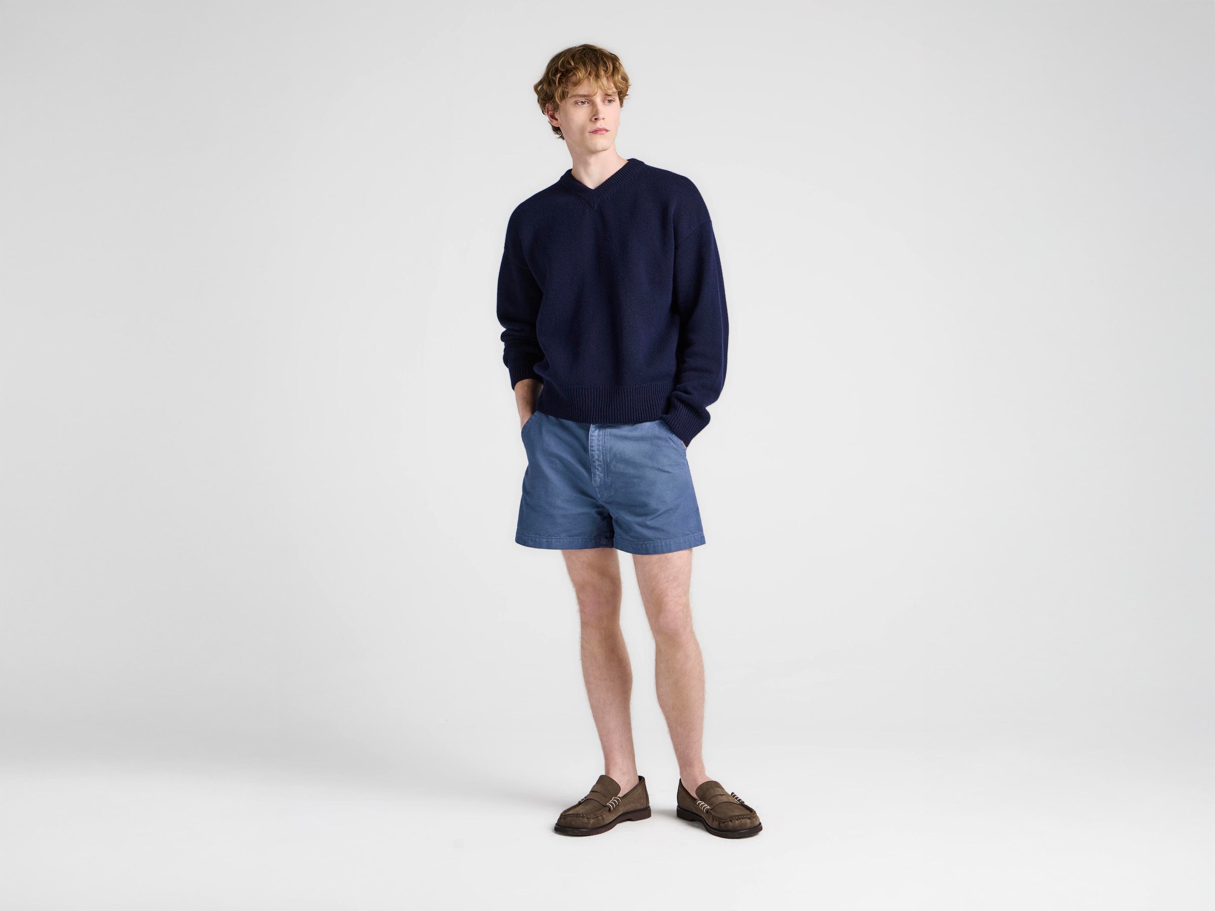 MENS HIKING SHORTS IN STEEL BLUE