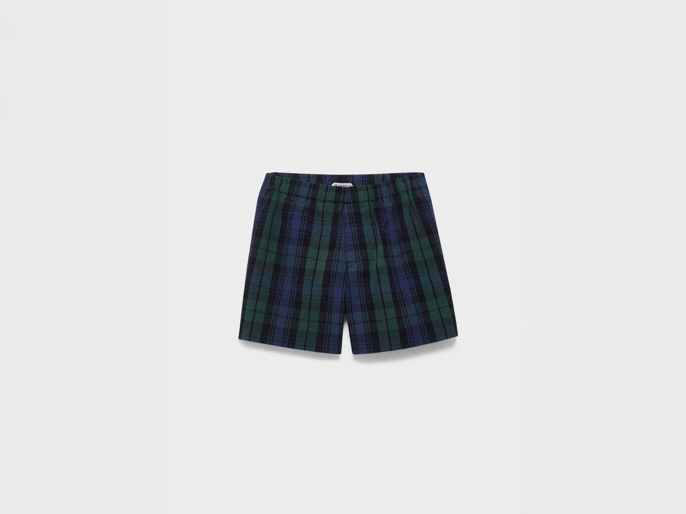 WOMENS CHECKERED SHORTS IN NAVY & GREEN
