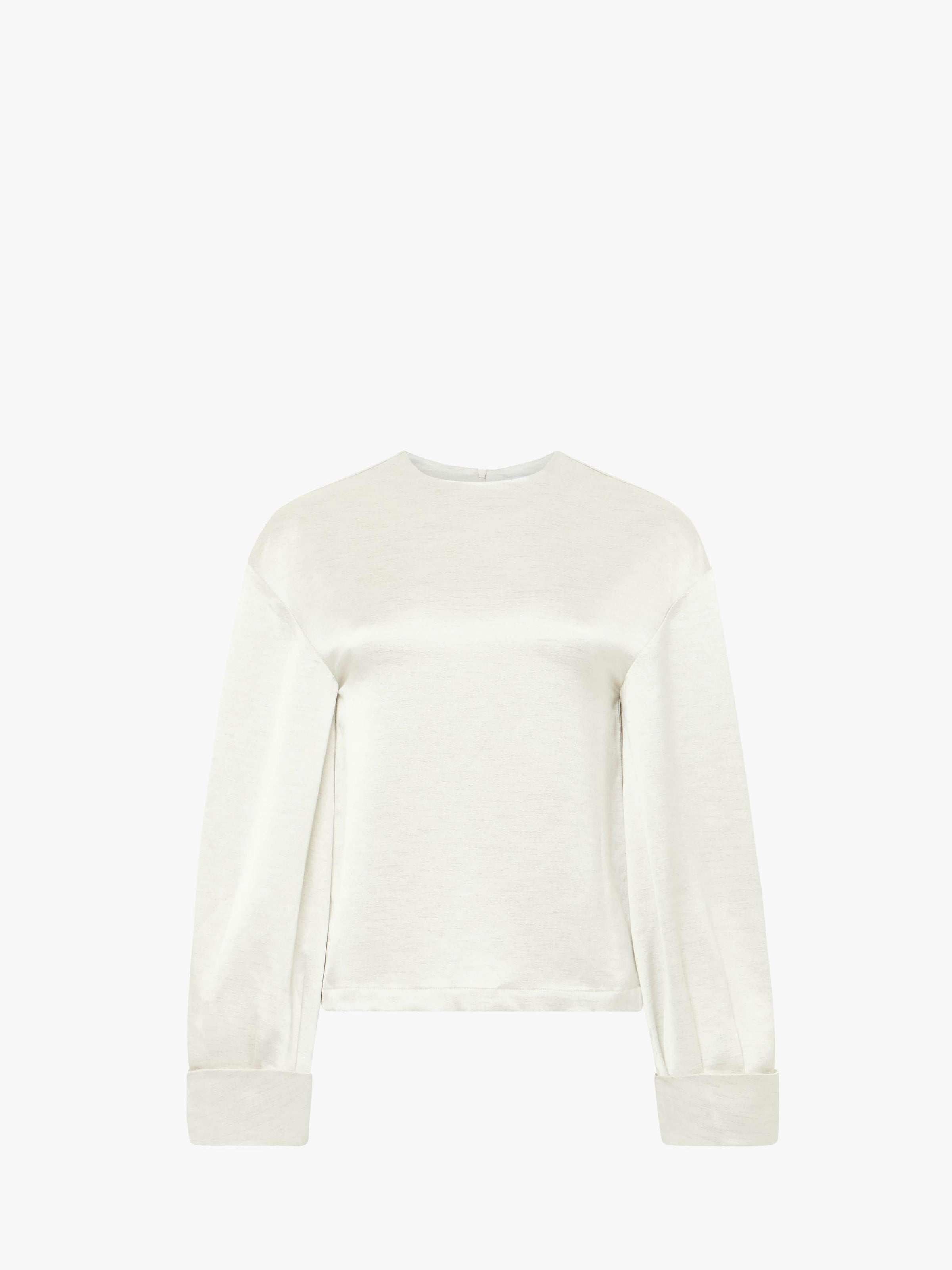 CL_TWISTED SLEEVE TOP - OFF WHITE_TP0346PG1693