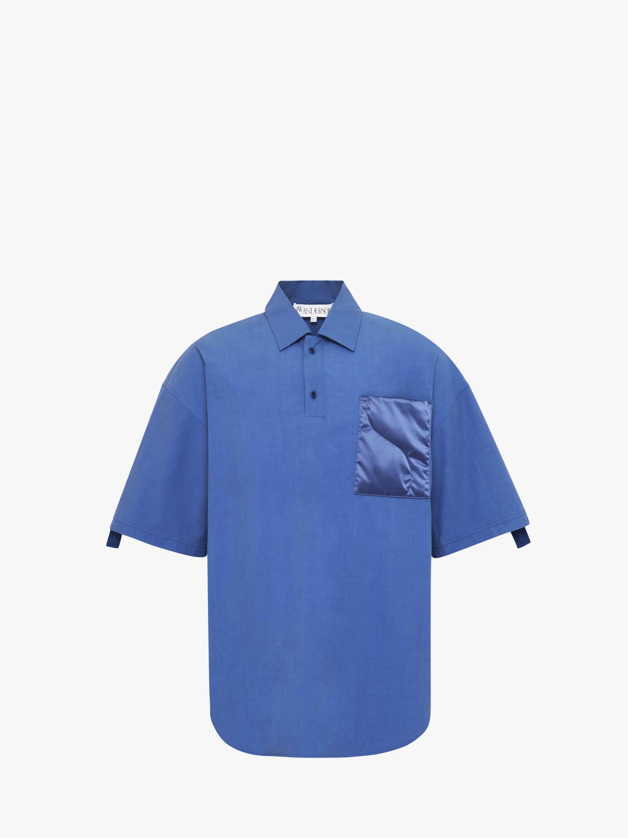 QUILTED POCKET POLO TOP