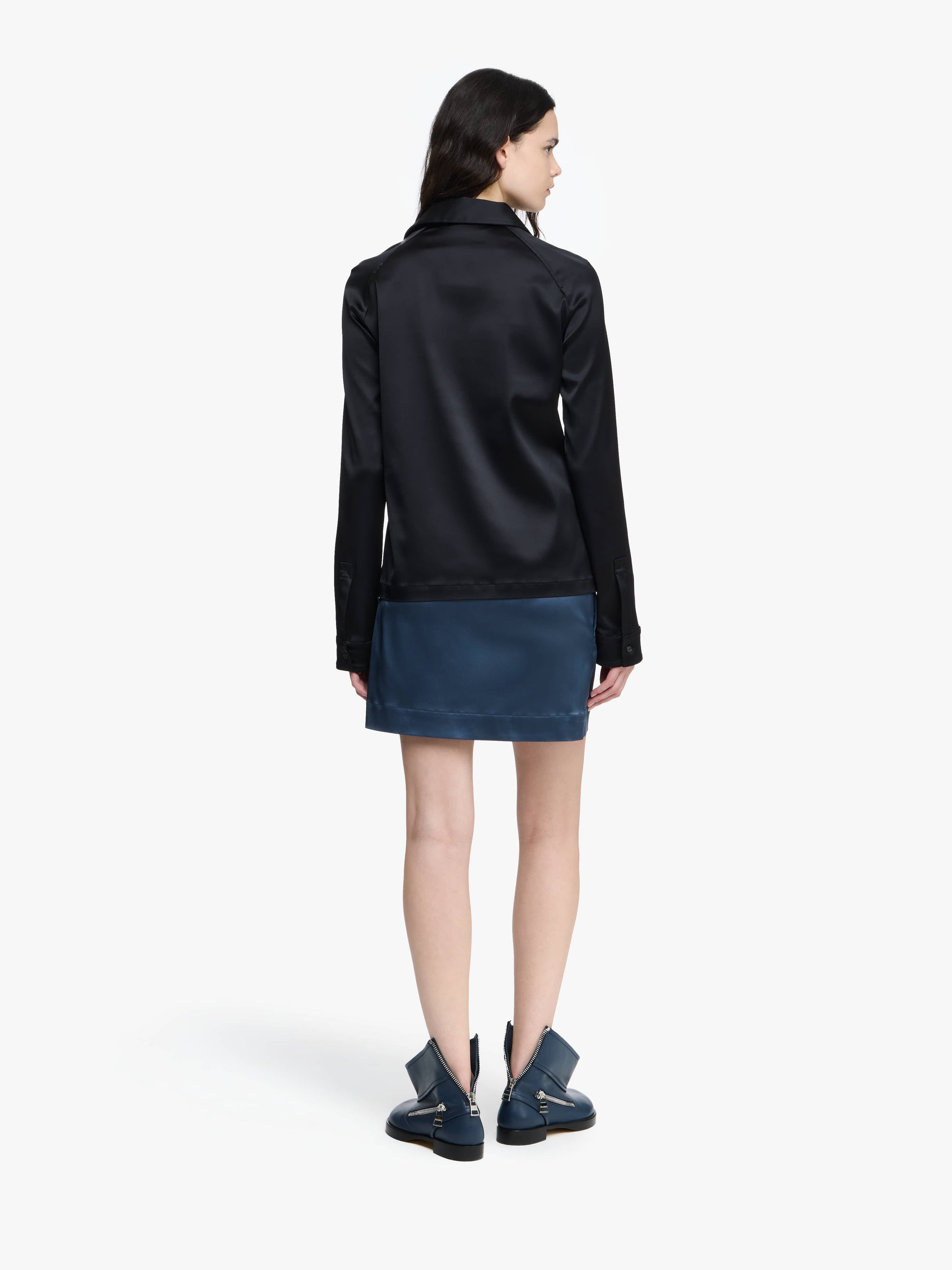 LONG SLEEVE POLO TOP