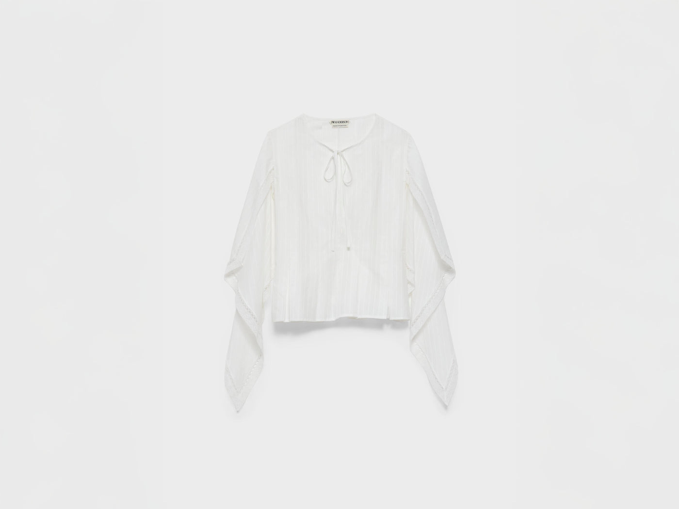 WOMENS DRAPED SLEEVE TOP IN WHITE