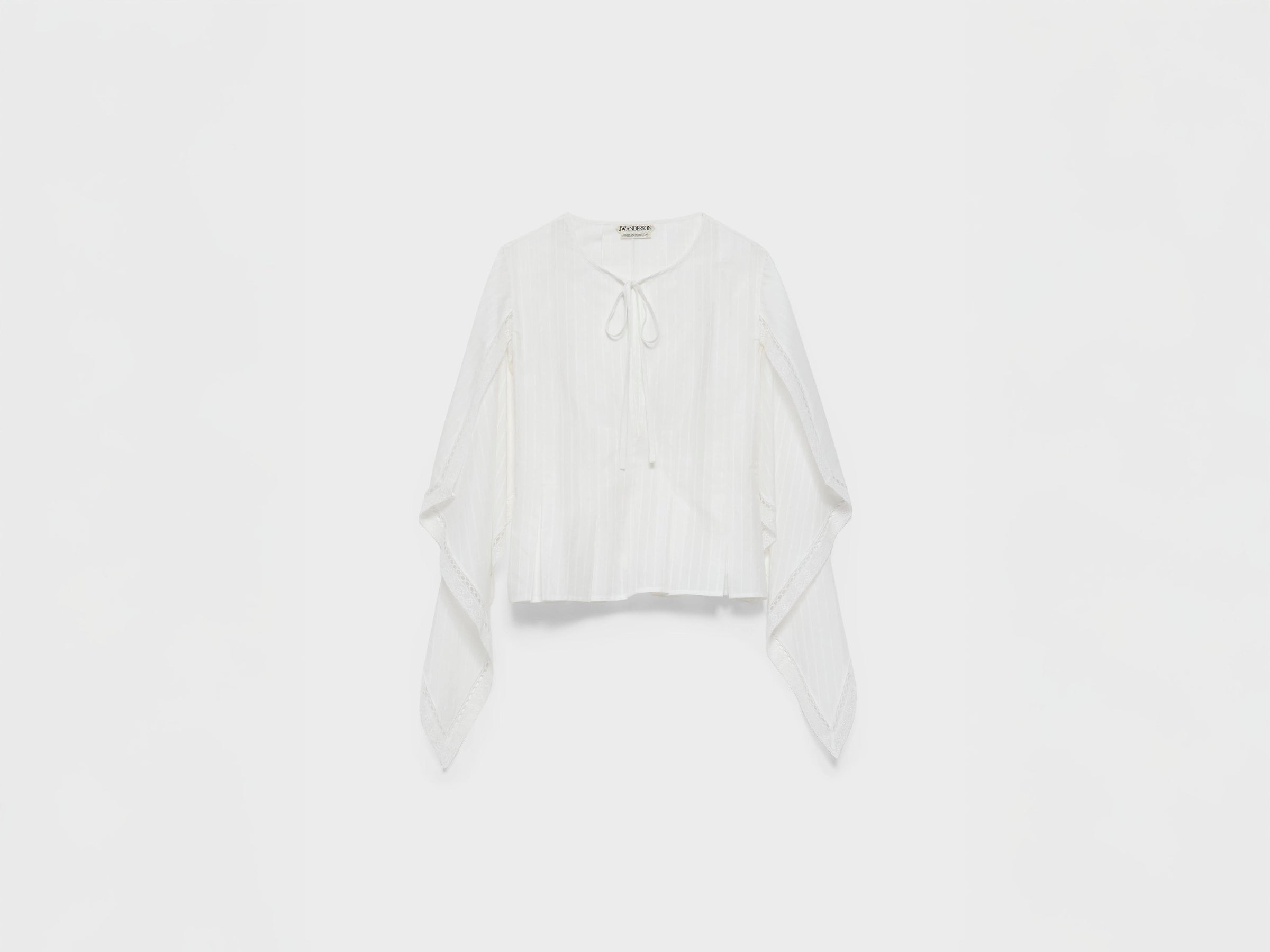 WOMENS DRAPED SLEEVE TOP IN WHITE