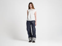 WOMENS SCULPTURAL SLEEVELESS TOP IN IVORY