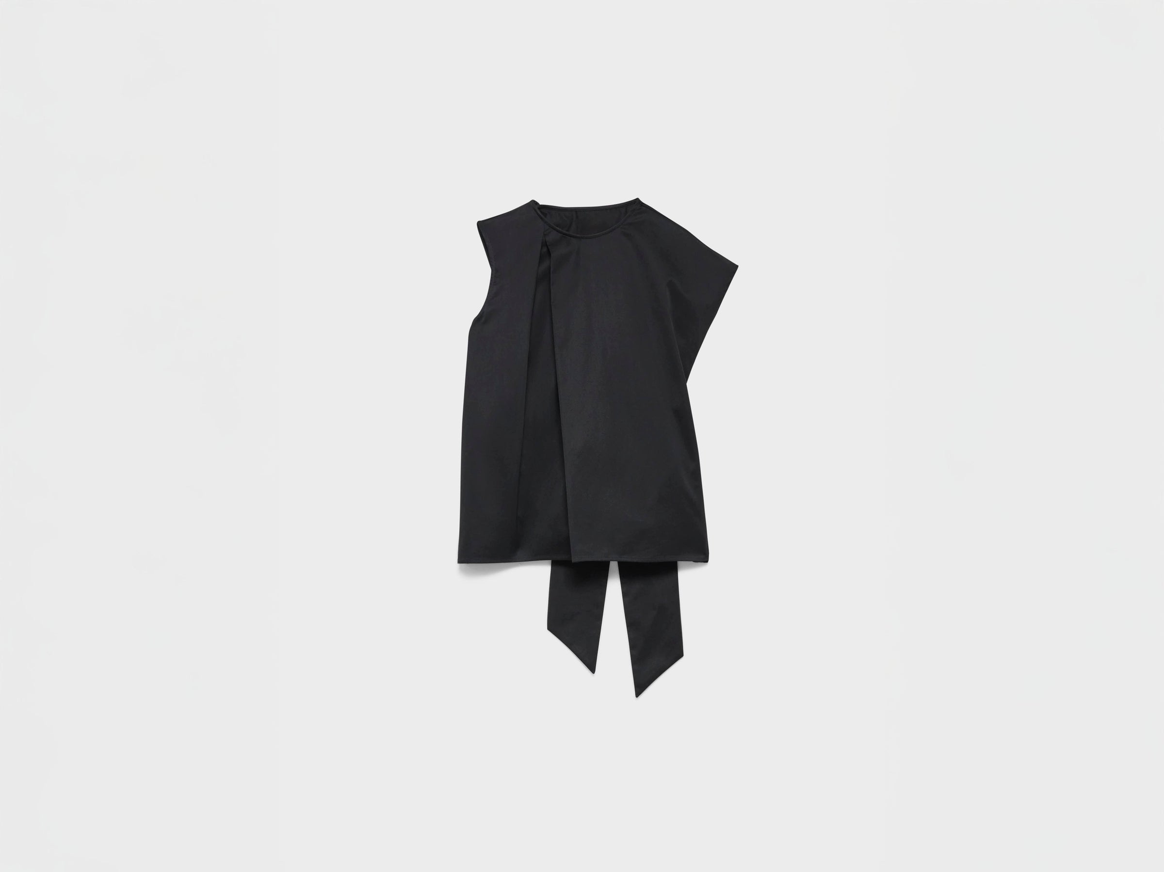 WOMENS SCULPTURAL SLEEVELESS TOP IN BLACK