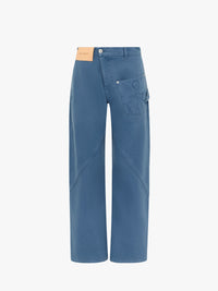 CL_TWISTED WORKWEAR TROUSERS - STEEL BLUE_TR0384PG1744
