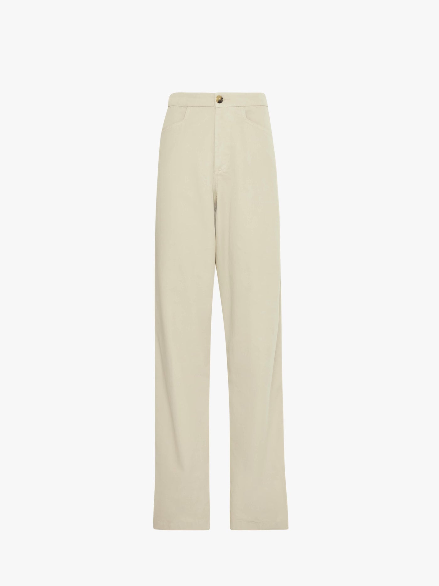 CL_BUTTON DETAIL STRAIGHT LEG TROUSERS - LIGHT GREY_TR0389PG1714