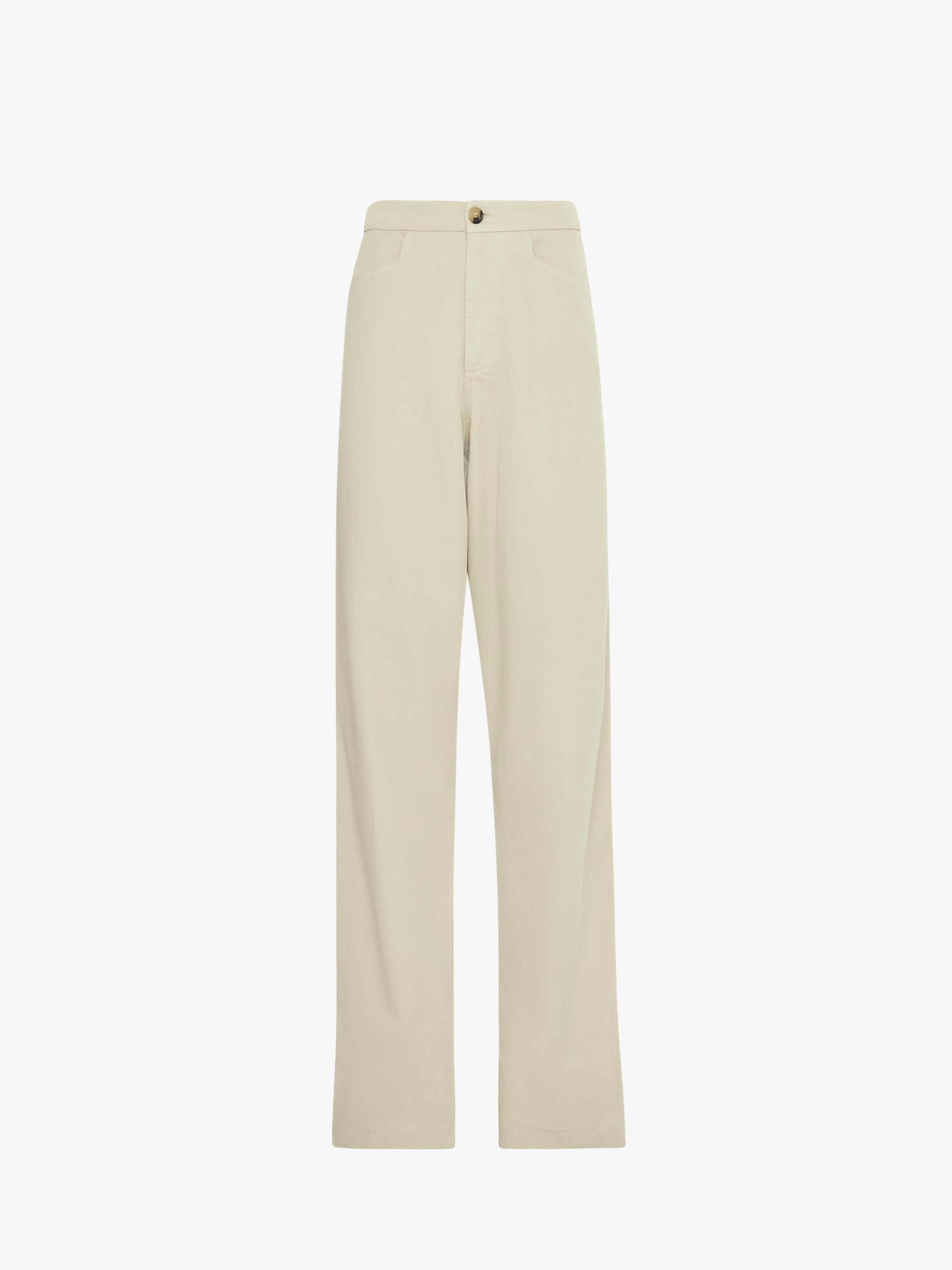 CL_BUTTON DETAIL STRAIGHT LEG TROUSERS - LIGHT GREY_TR0389PG1714