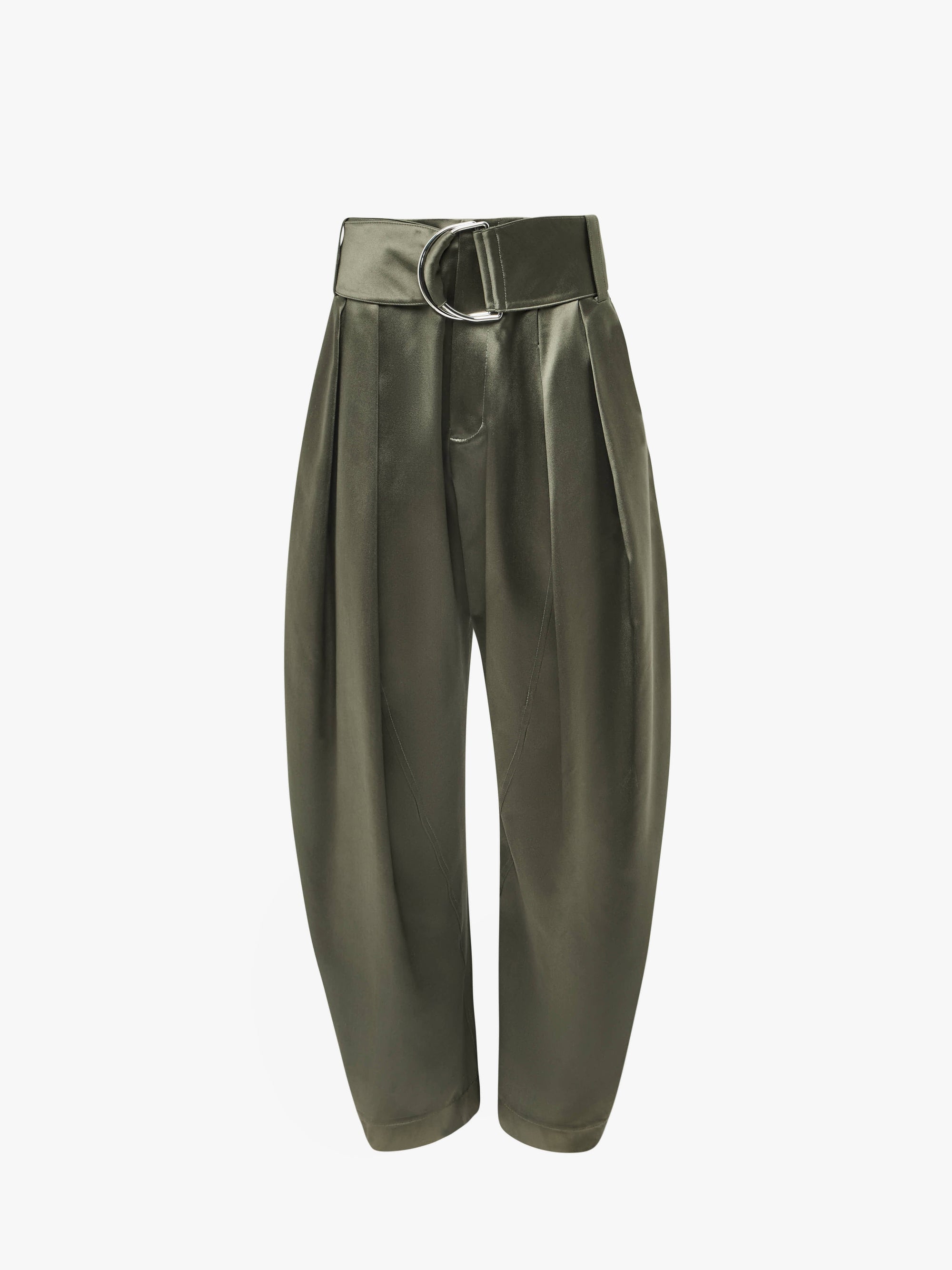 PLEATED D-RING TROUSERS