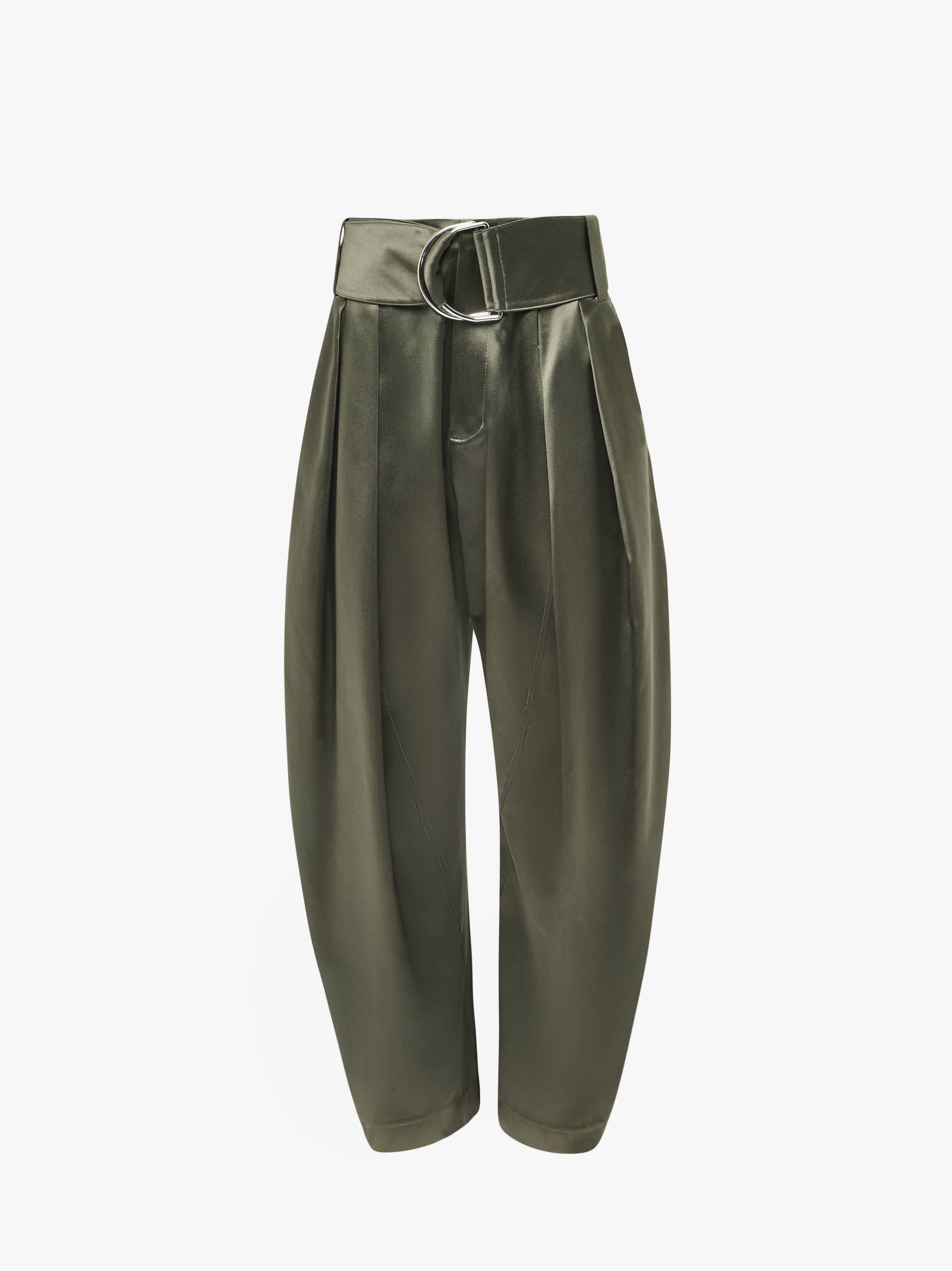 CL_PLEATED D RING TROUSERS - KHAKI_TR0401PG1766