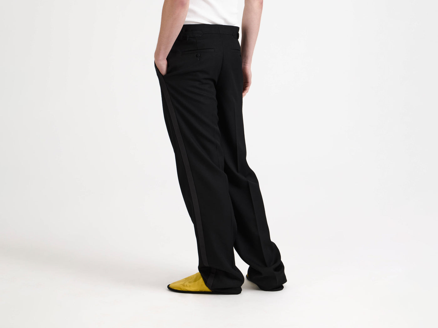 tuxedo trousers black Model Detail 2