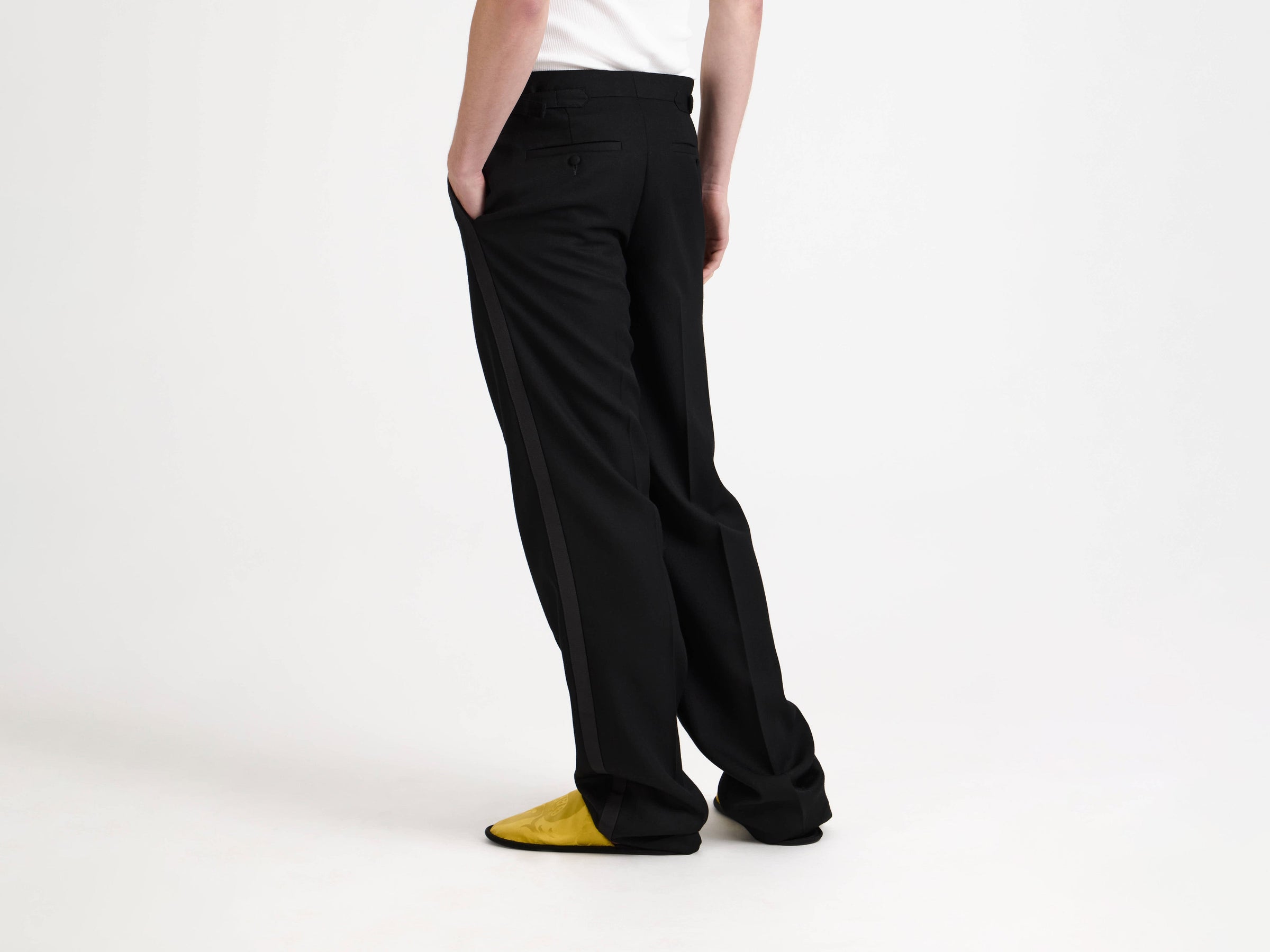 tuxedo trousers black Model Detail 2