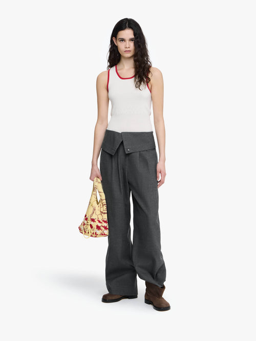 FOLD OVER TAILORED TROUSERS