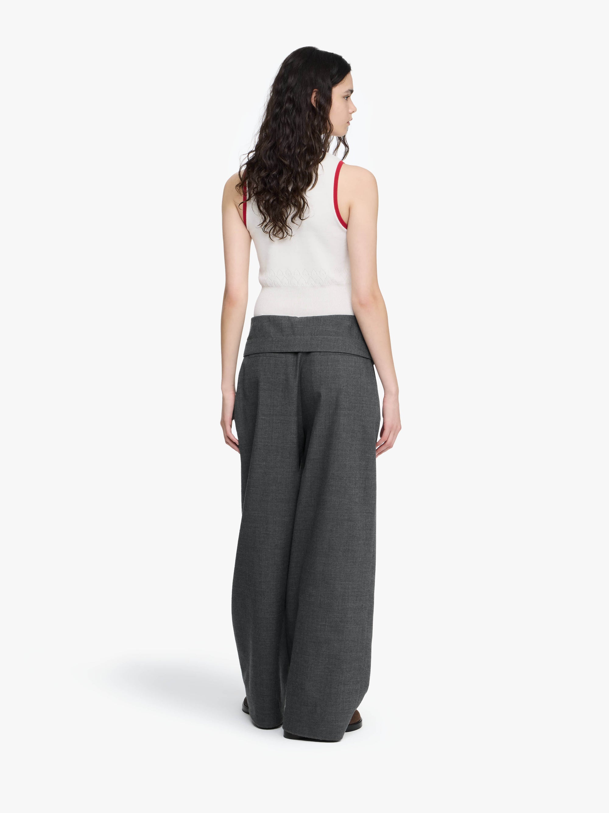 FOLD OVER TAILORED TROUSERS