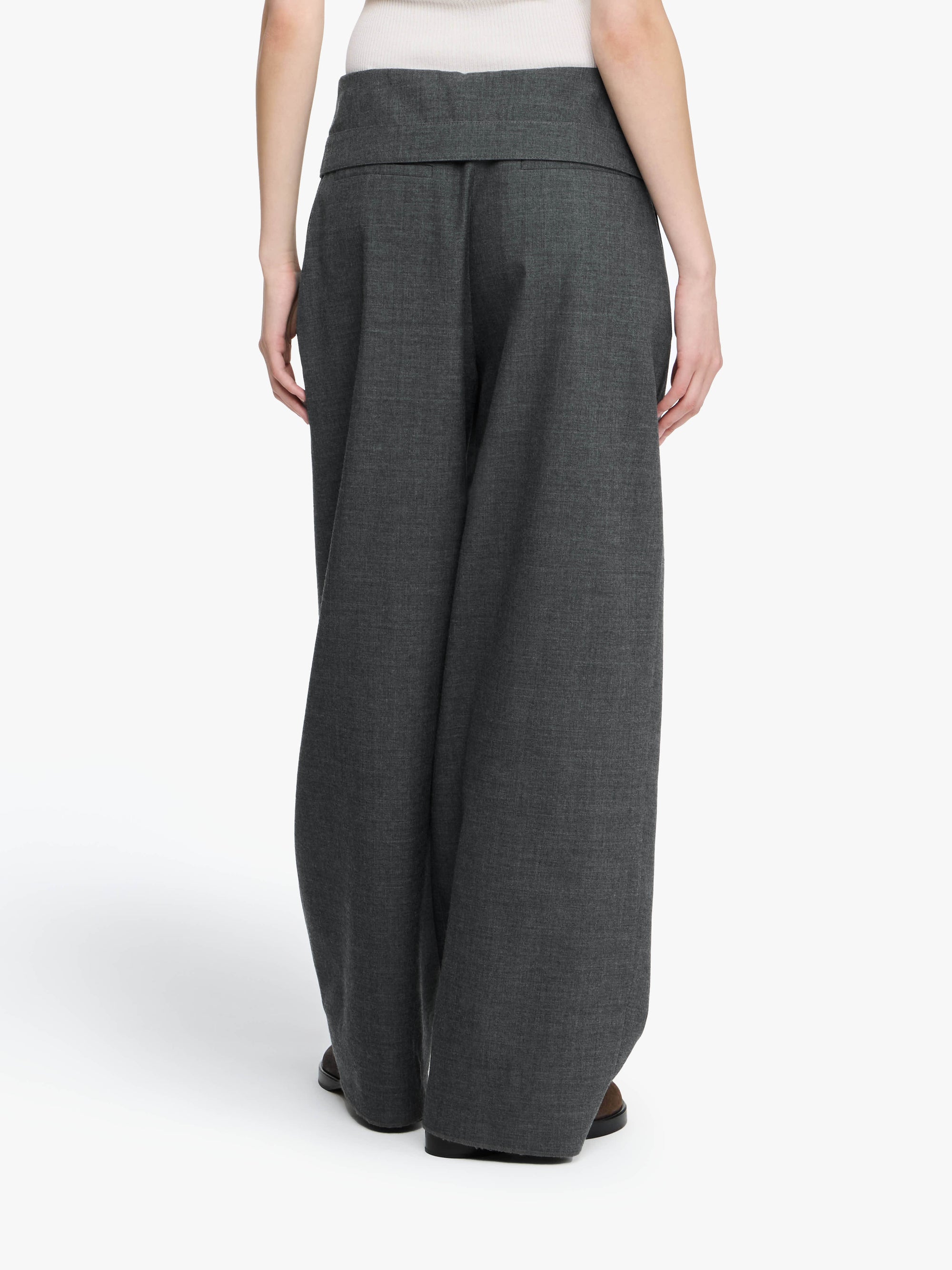 FOLD OVER TAILORED TROUSERS