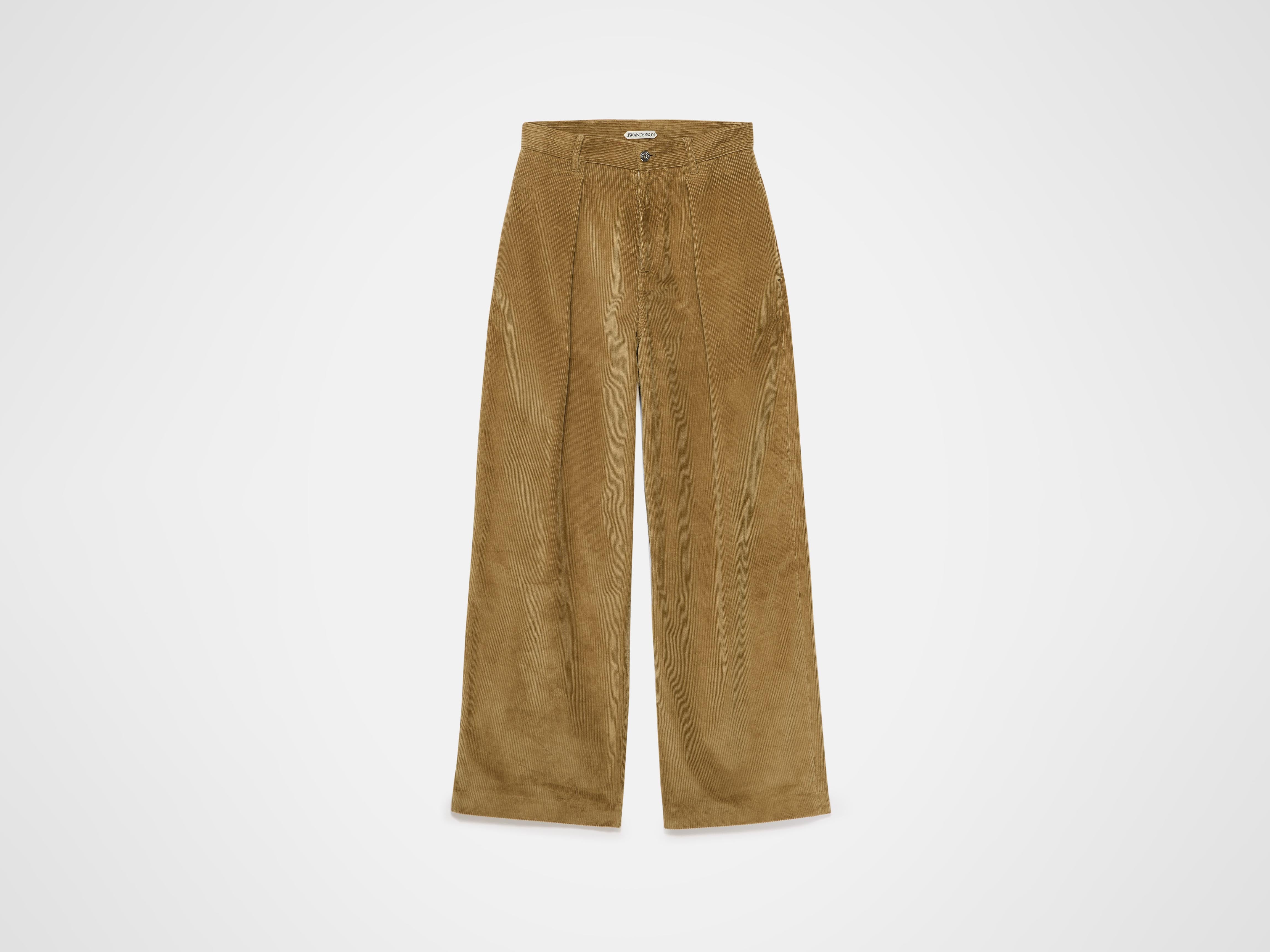MENS SINGLE PLEAT TROUSERS IN BISCUIT in BISCUIT TR0418PG188014544