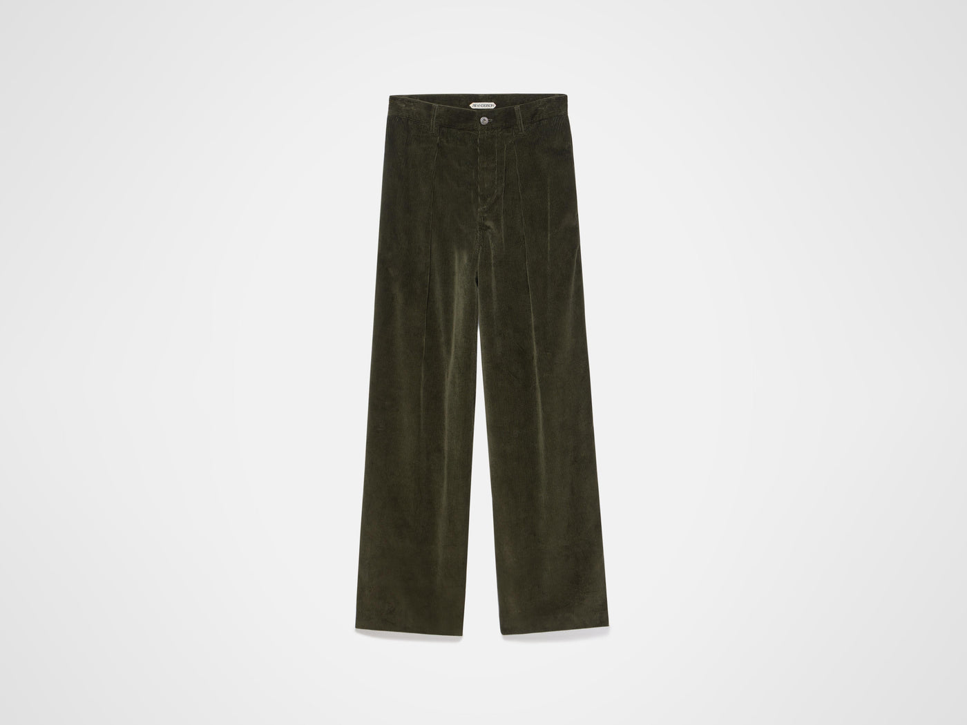 single pleat trousers moss Product Front 6