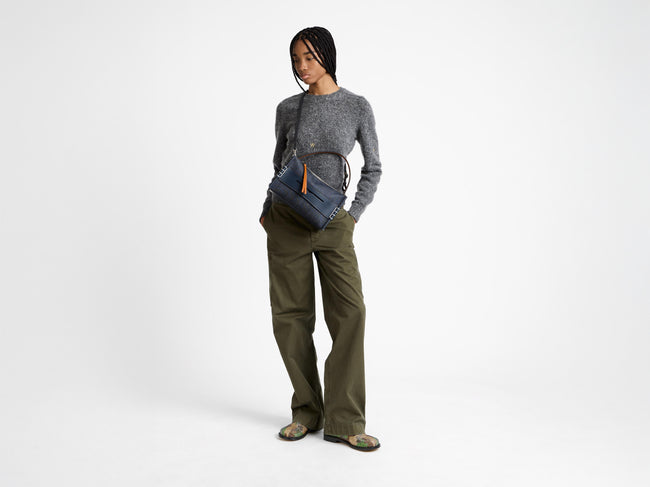 cargo trouser khaki Model Front 1