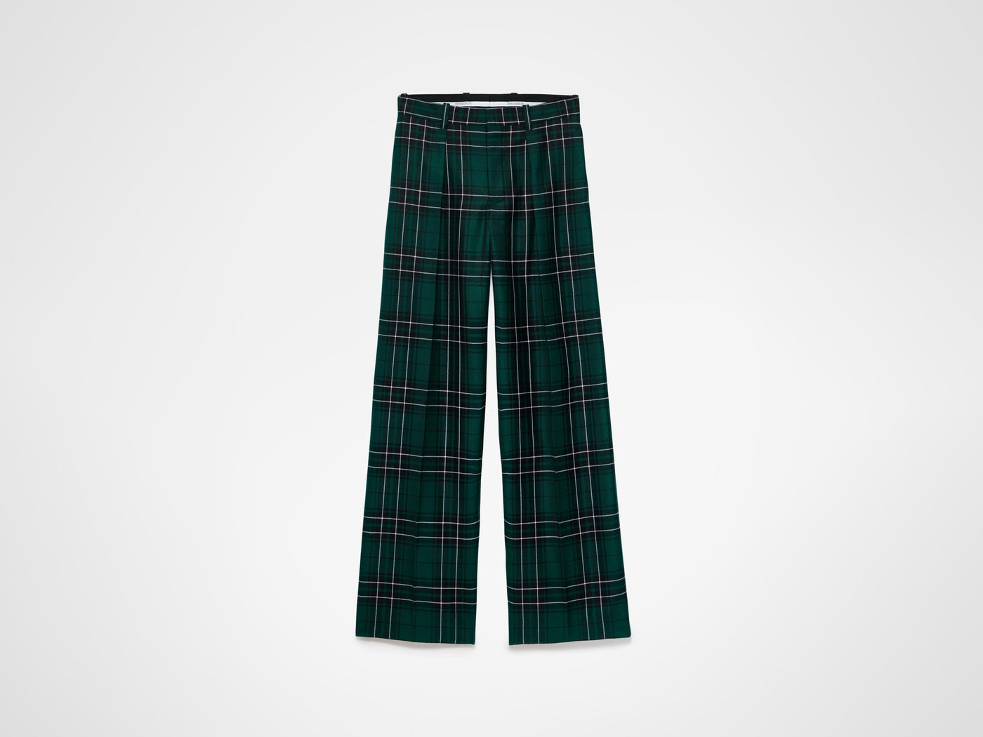 straight leg trousers forest green Product Front 7
