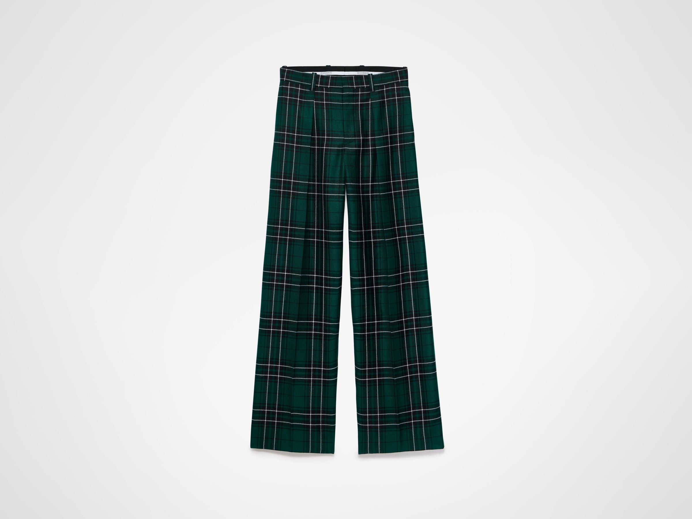 straight leg trousers forest green Product Front 7