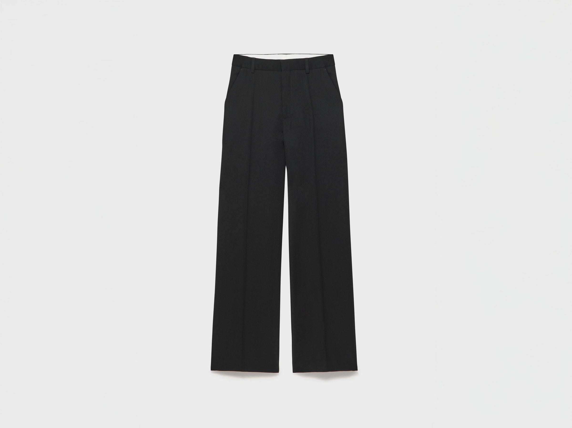 MENS STRAIGHT LEG TROUSERS IN BLACK