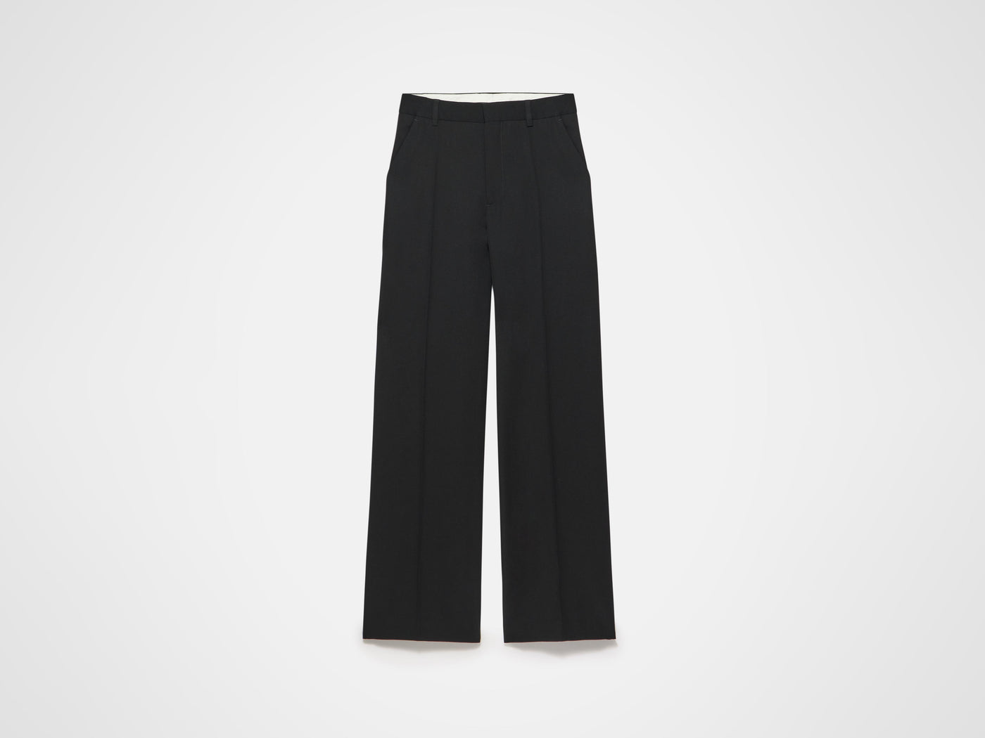 straight leg trousers black Product Front 5