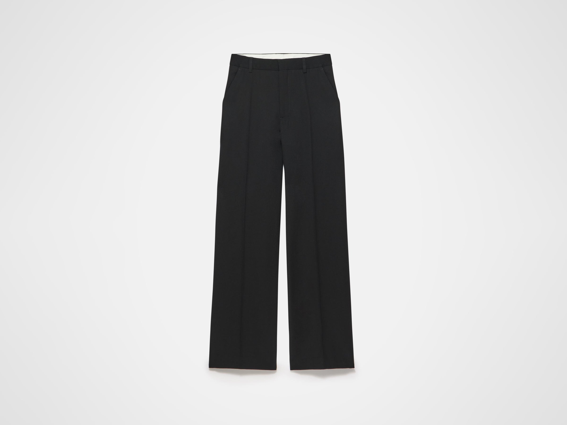 straight leg trousers black Product Front 5