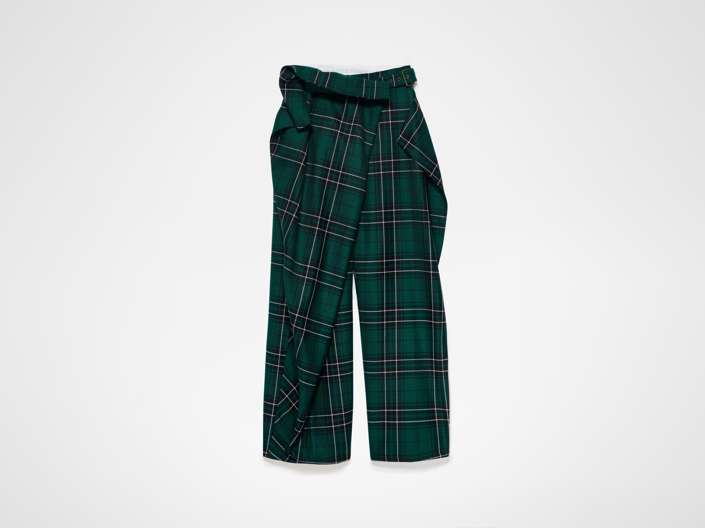 fold over trousers forest green Product Front 6