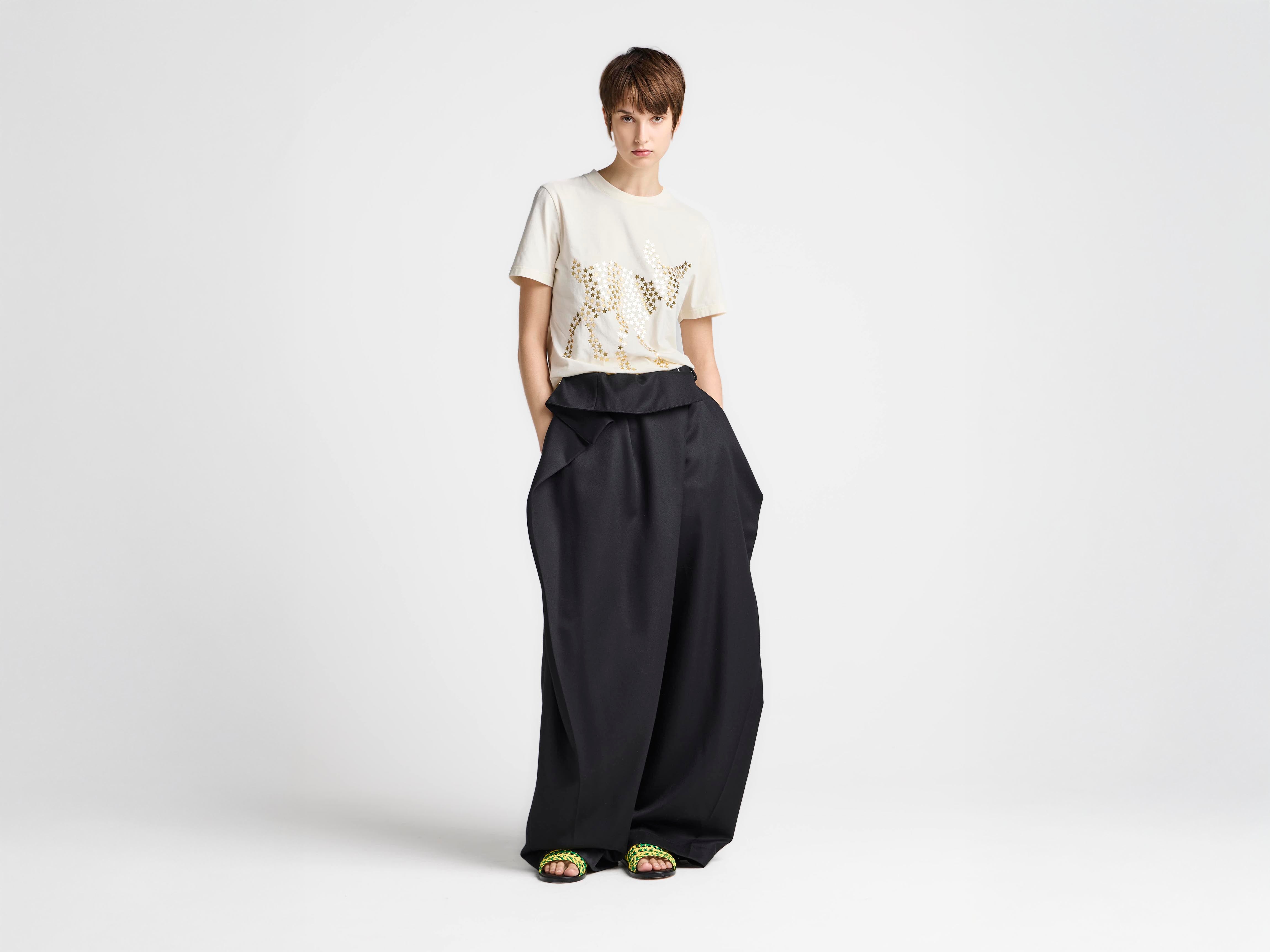 WOMENS FOLD OVER TROUSERS IN BLACK in BLACK TR0425PG188399904 | JW