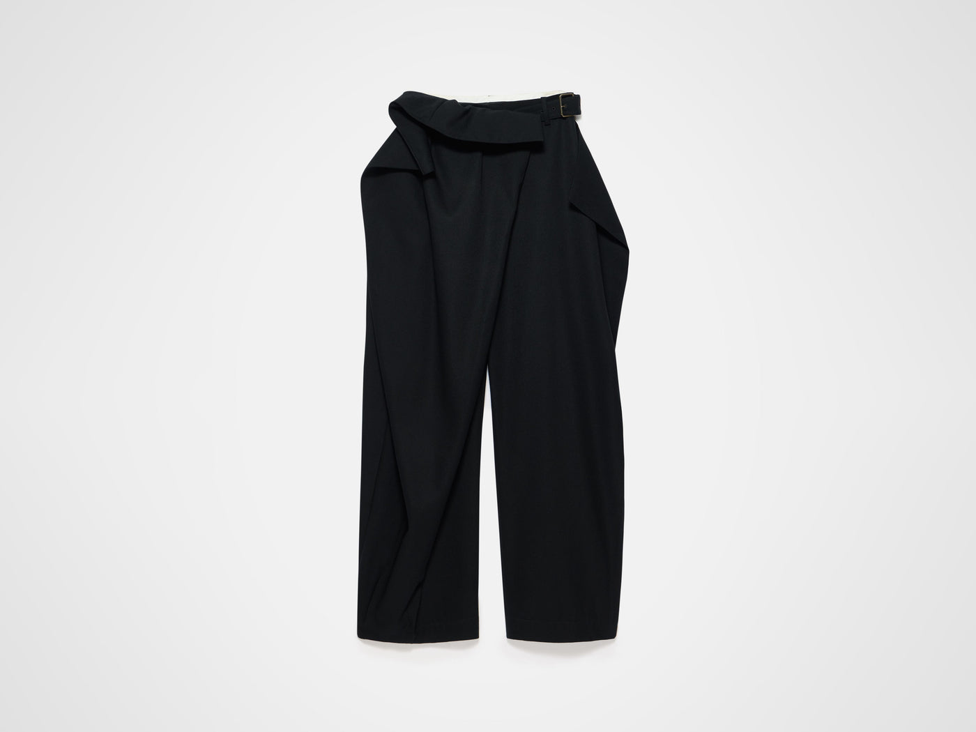 fold over trousers black 1 Product Front 5