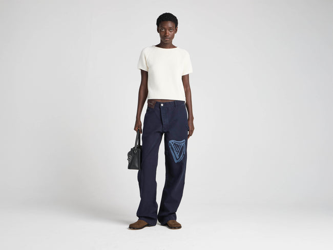 Unisex JW ANDERSON X GUINNESS WORKWEAR TROUSERS IN INDIGO