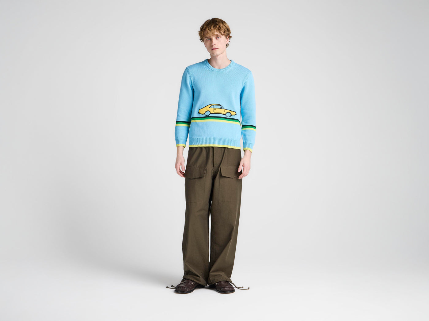 MENS PARACHUTE TRACK PANTS IN MILITARY GREEN