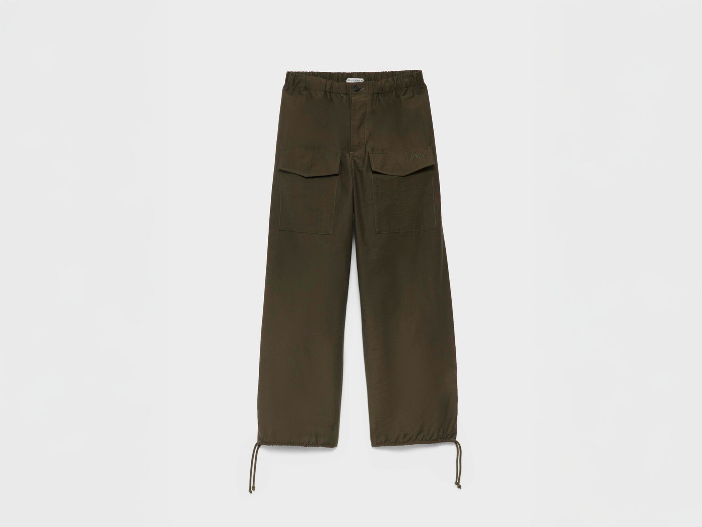 MENS PARACHUTE TRACK PANTS IN MILITARY GREEN
