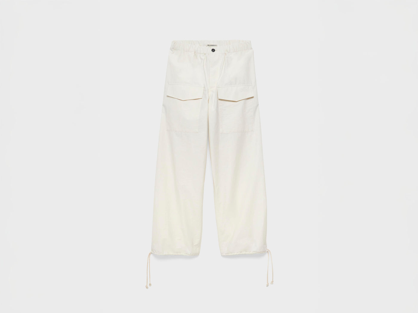 MENS PARACHUTE TRACK PANTS IN IVORY