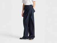 WOMENS FOLD OVER TROUSERS IN NAVY