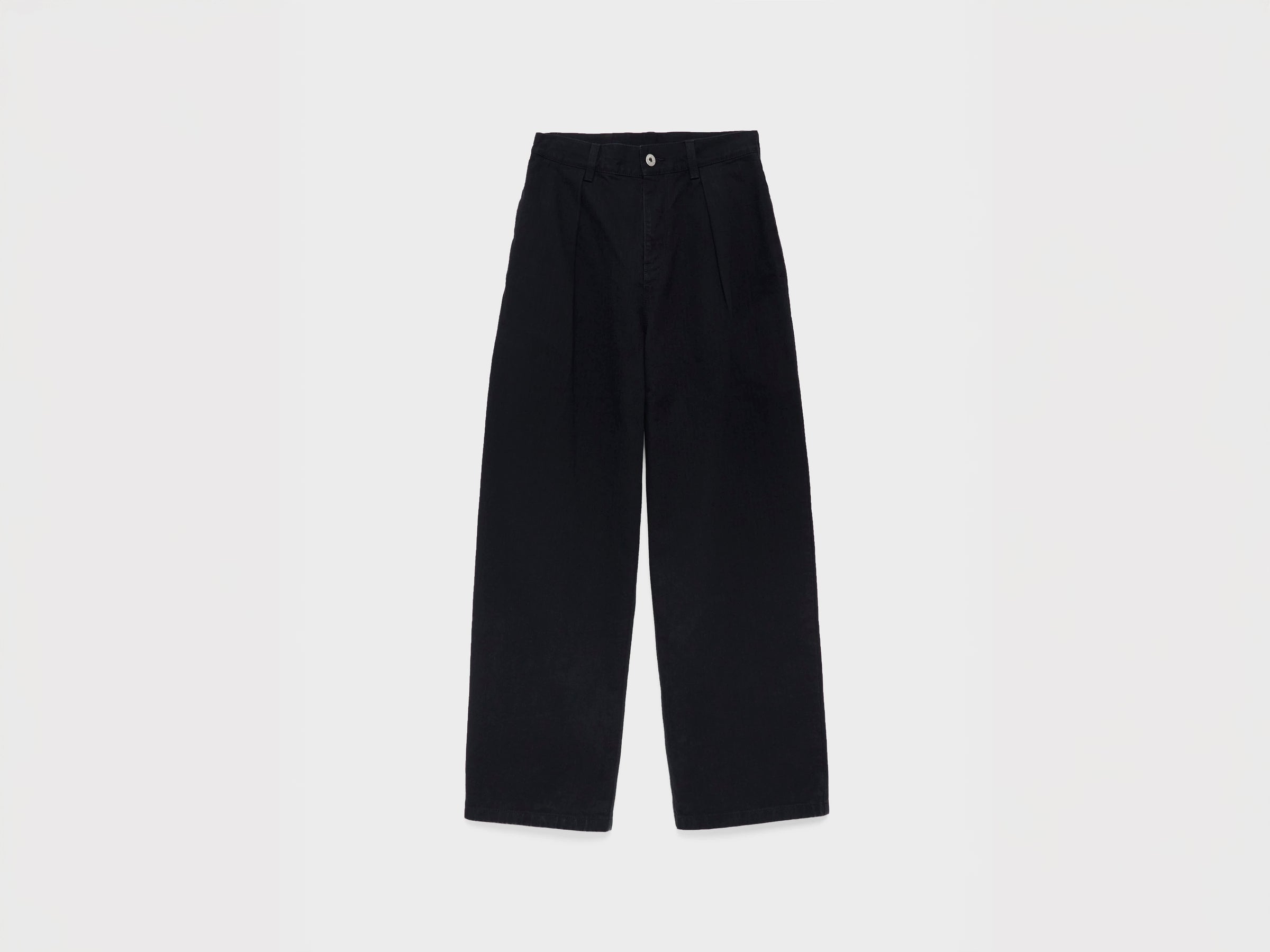 MENS STRAIGHT LEG TROUSERS IN BLACK