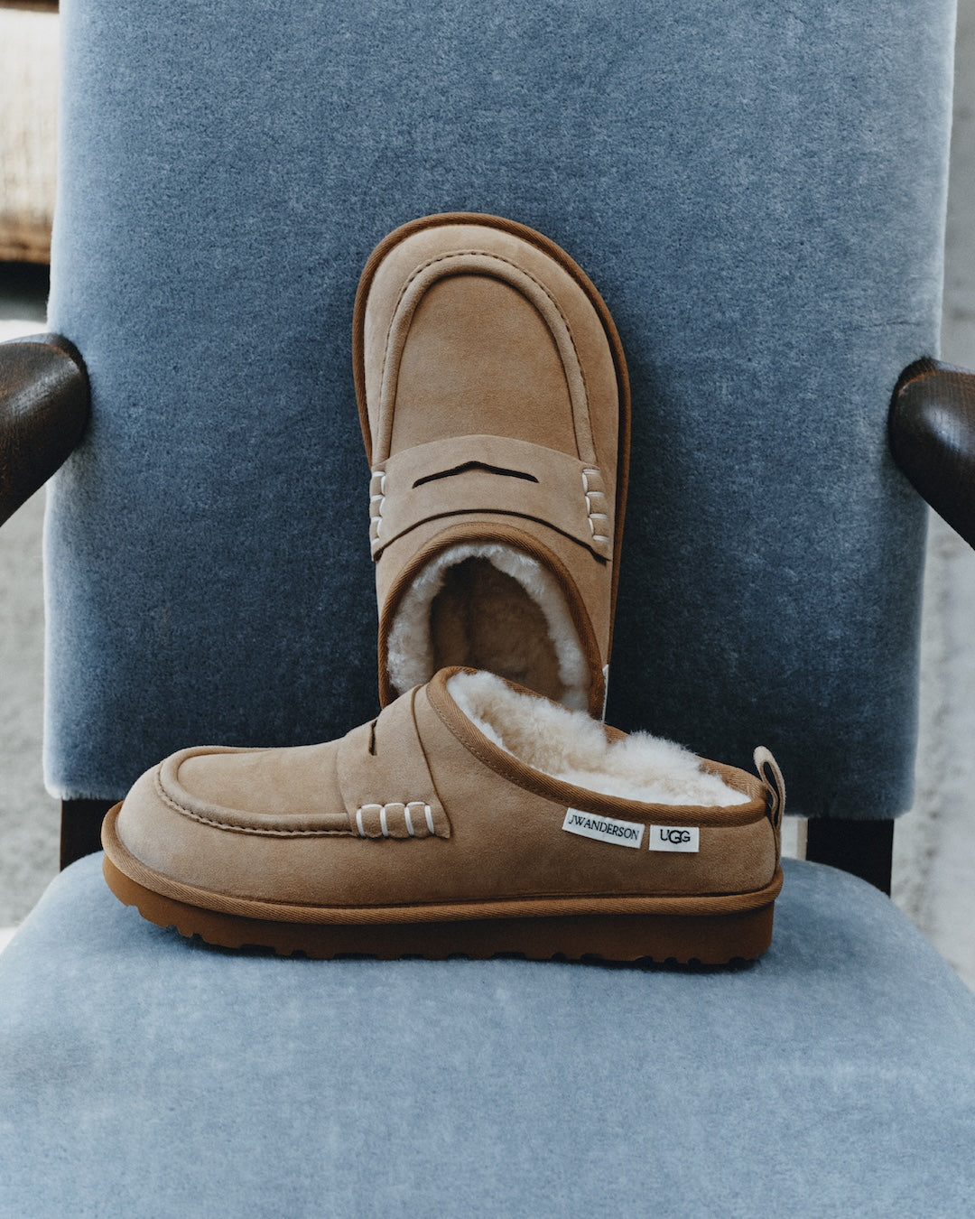 JW Anderson x UGG Loafer In Chestnut