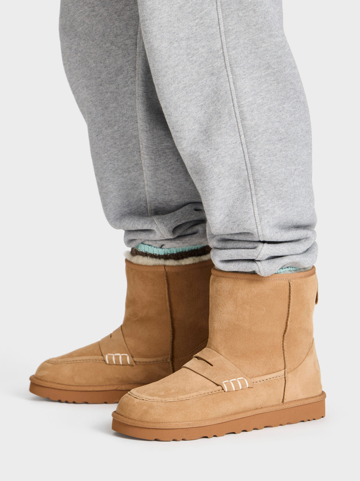 JW Anderson x UGG Loafer Boot In Chestnut