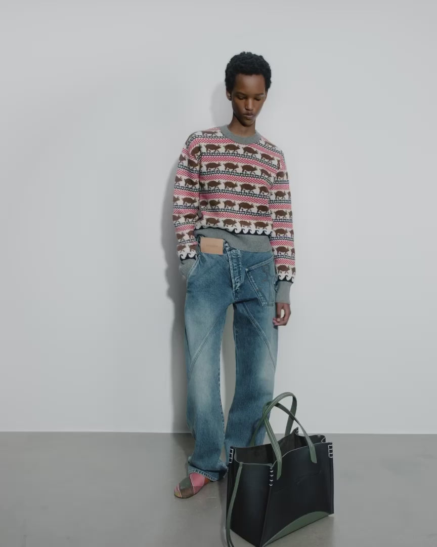 卸売 JW ANDERSON OVERSIZED SPIRAL JUMPER S JW ANDERSON OVERSIZED